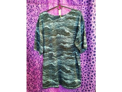 Pánské tričko Vlny zelené