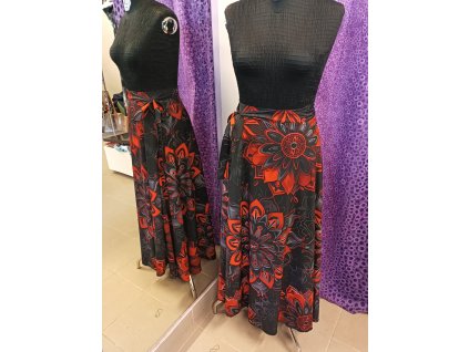 Zavinovací maxi sukně Mandaly