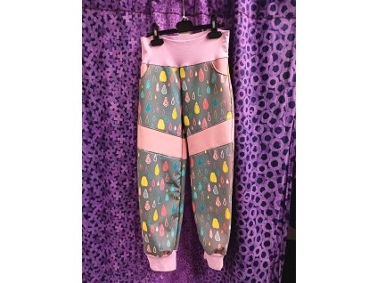 Softshellové kalhoty Kapky