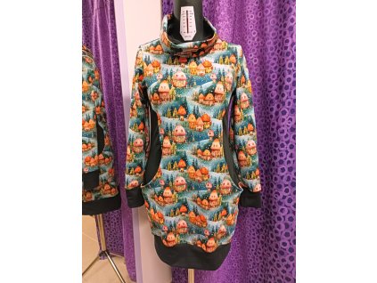 Mikinošaty Domečky houbičky