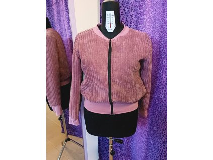 Bomber Beránek starorůžová