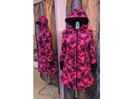 Dámský softshellový kabát Kouř Pink