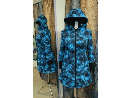 Dámský softshellový kabát Kouř Blue