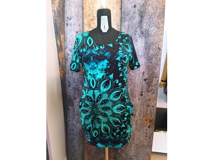 Šaty Mandala tyrkys