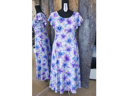 Maxi šaty akvarelové květy