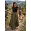 Maxi sukně Freedom Khaki