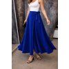 Zavinovací maxi sukně Královsky modrá