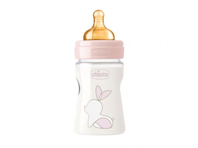 CHICCO Láhev kojenecká Original Touch latex 150 ml dívka