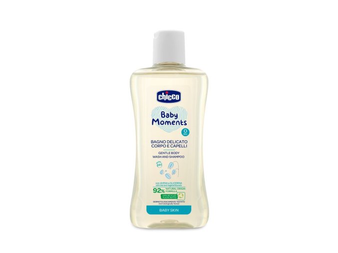 Chicco- Mycí gel na tělo a vlásky Baby Moments Protection 200 ml