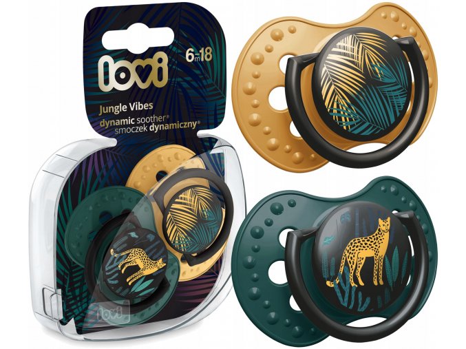 LOVI SMOCZEK USPOKAJAJACY JUNGLE VIBES 6 18m 2 szt