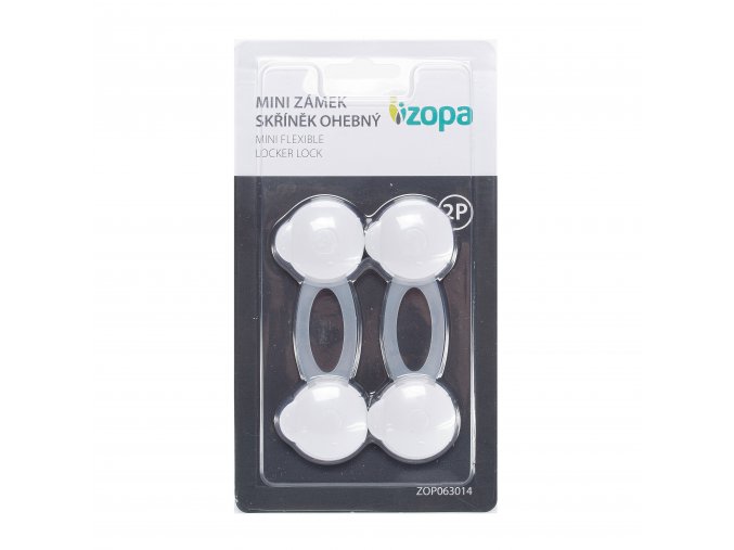 Zopa - Mini zámek skříněk ohebný 2ks, white