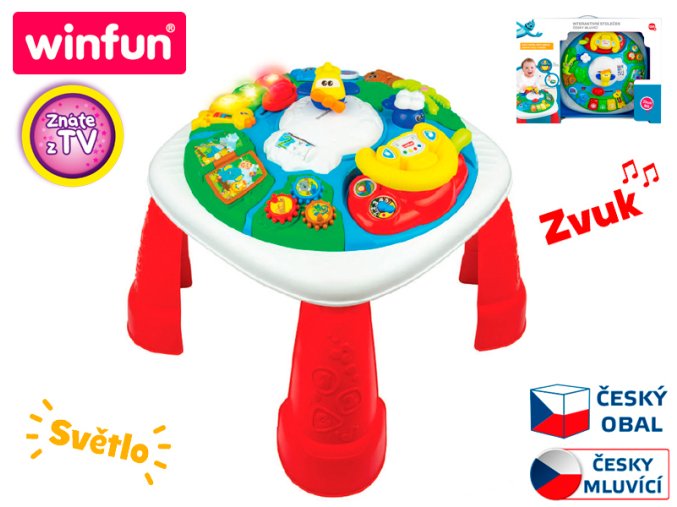 Winfun - Stoleček  intaraktivní velký - česky mluvící
