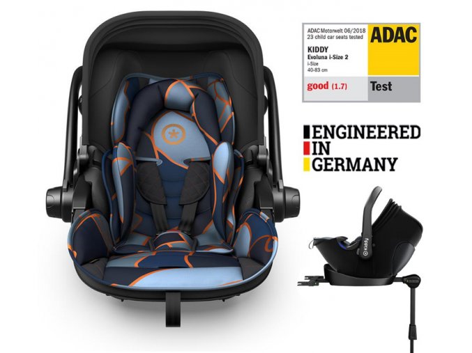 KIDDY - Evoluna i-size 2 + Isofix základna (40-83 cm)