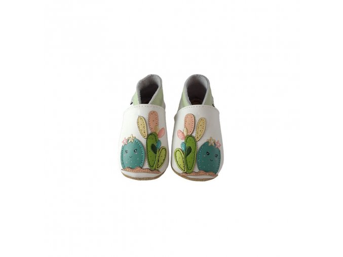 11543 1 chaussons cuir cactus front