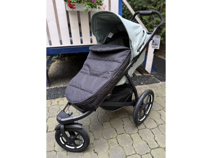 Nánožník univerzální 2 zipy, fleese - černý