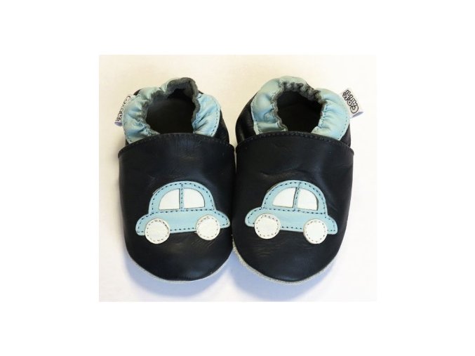 Capiki - Capáčky kožené 6-12 měsíců - Autíčko