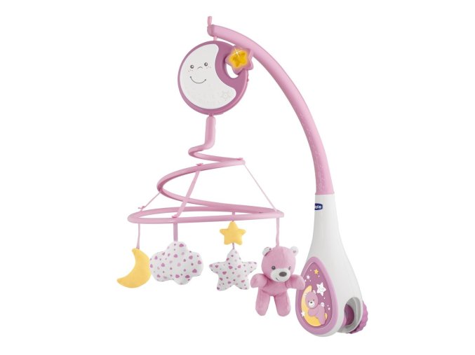 CHICCO Next2 Dreams - Kolotoč nad postýlku a závěsná hračka 3v1
