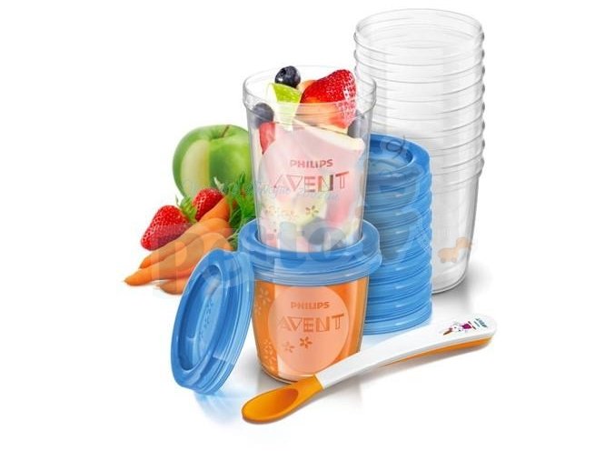 Avent - VIA Pohárky sada pro batolata 20ks pohárků + lžička