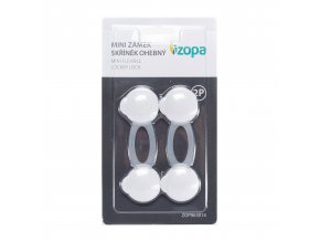 Zopa - Mini zámek skříněk ohebný 2ks, white