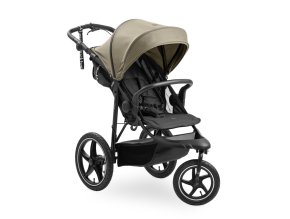 hauck sportak runner 3 s rucni brzdou olive