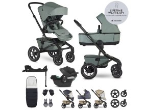 EASYWALKER Zvýhodněný set Kočárek Jimmey 2x set kol + fusak + CYBEX Aton B2 i-Size + základna