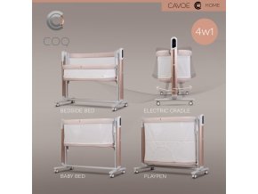 elektryczna kolyska lozeczko 4w1 cavoe coq cashmer