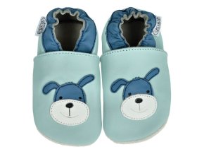 Capiki - Capáčky kožené BF 6-12 měsíců - pejsek Martínek