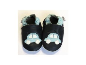 Capiki - Capáčky kožené 6-12 měsíců - Autíčko