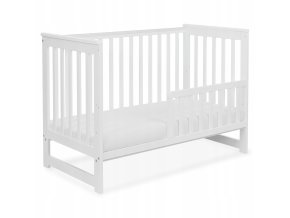 Drevena detska postylka 120x60 TOMI 2 bila se zabranou