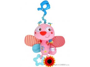 Dětská plyšová hračka s hracím strojkem Baby Mix Motýl