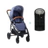 VALCO BABY Kočárek sportovní Trend 4 Ultra Denim + PETITE&MARS fusak Jibot
