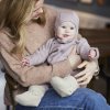 Voksi Baby Booties - capáčky s vlnou cca 13cm