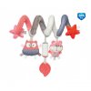 canpol babies plysova spirala do kocarku pastel friends cervena