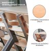 Kinderkraft - Enock White - Jídelní židle