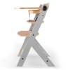 Kinderkraft - Enock Grey wooden - Jídelní židle