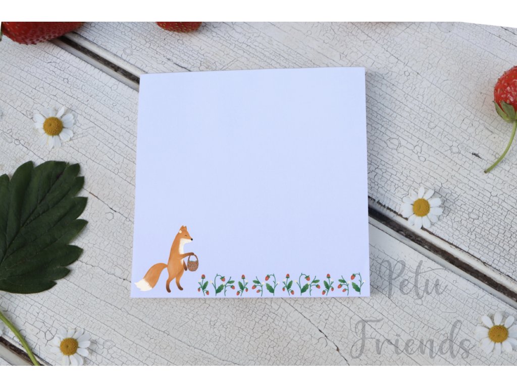 10x10 bloček Liška Eliška - listy