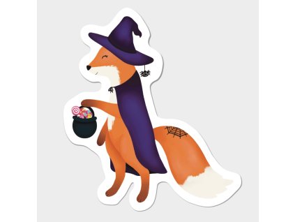 Halloween samolepka liška Eliška