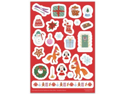 Samolepky A5 - Kouzelné Vánoce