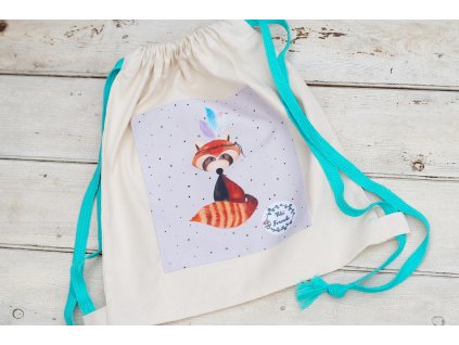Pytlík boho panda červená