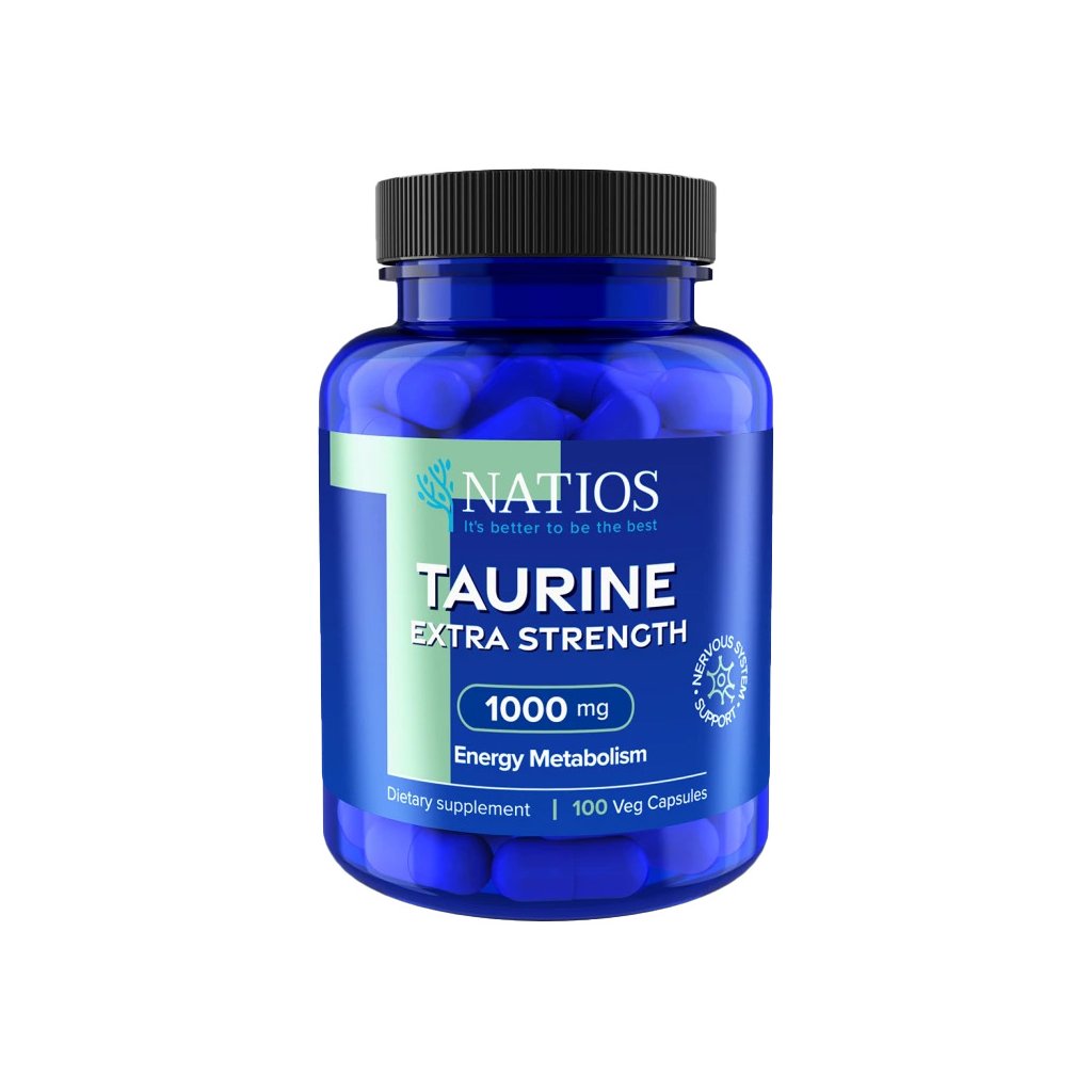 Taurine Extra Strength, 1000 mg - 100 veganských kapslí