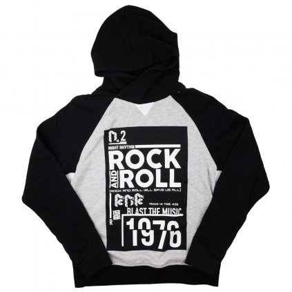 Dětská černá mikina s nápisem, vel. 134 140