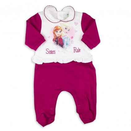 Dívčí vínový overal s Elsou a Annou
