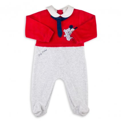 Šedý okrasný overal s Mickym, vel. 68