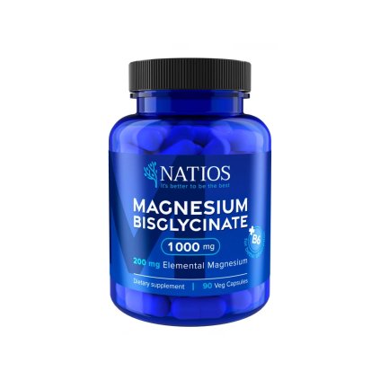 Magnesium Bisglycinate - 200 mg hořčíku + B6, 90 veg. kapslí