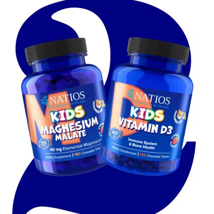 Sada Kids Magnesium Malate - 90 tabletek a D3 1- 20 tabletek