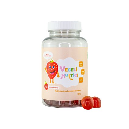 Veselí multíci - gumové bonbony s multivitamíny pro vaše děti, 60 bonbonů