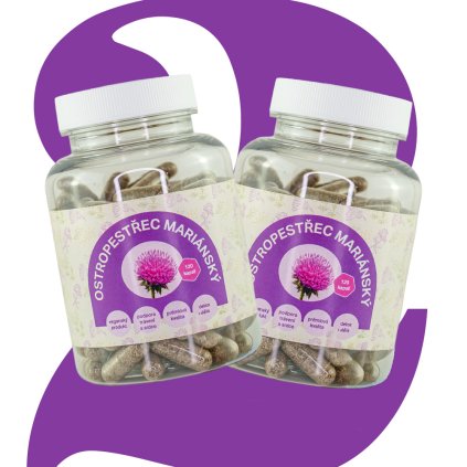Sada Prémiový ostropestřec mariánský - 2 x 120 kapslí