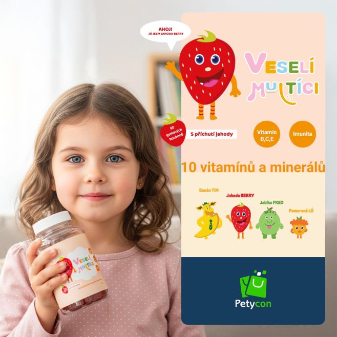 💚 Představujeme vám Veselé Multíky. Multivitamíny pro kluky a holky. 🧒👧 Veselí multíci to jsou kamarádi Tim, Berry, Fred a...
