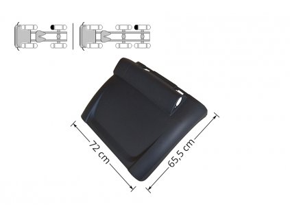 DAF 2012 hinterer Radkotflügel, Vorderteil, rechte Seite