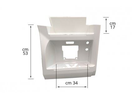 MB Actros MP4 untere Stufe, rechte Seite, weiß